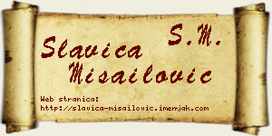 Slavica Misailović vizit kartica
